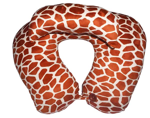 Dark Brown Cow type itsme neck pillow